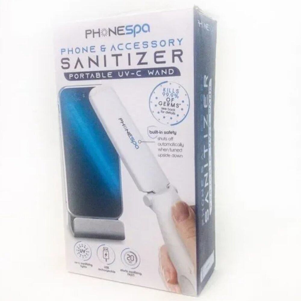 New In Box Phonespa Phone Sanitizer Portable UV-C Wand
